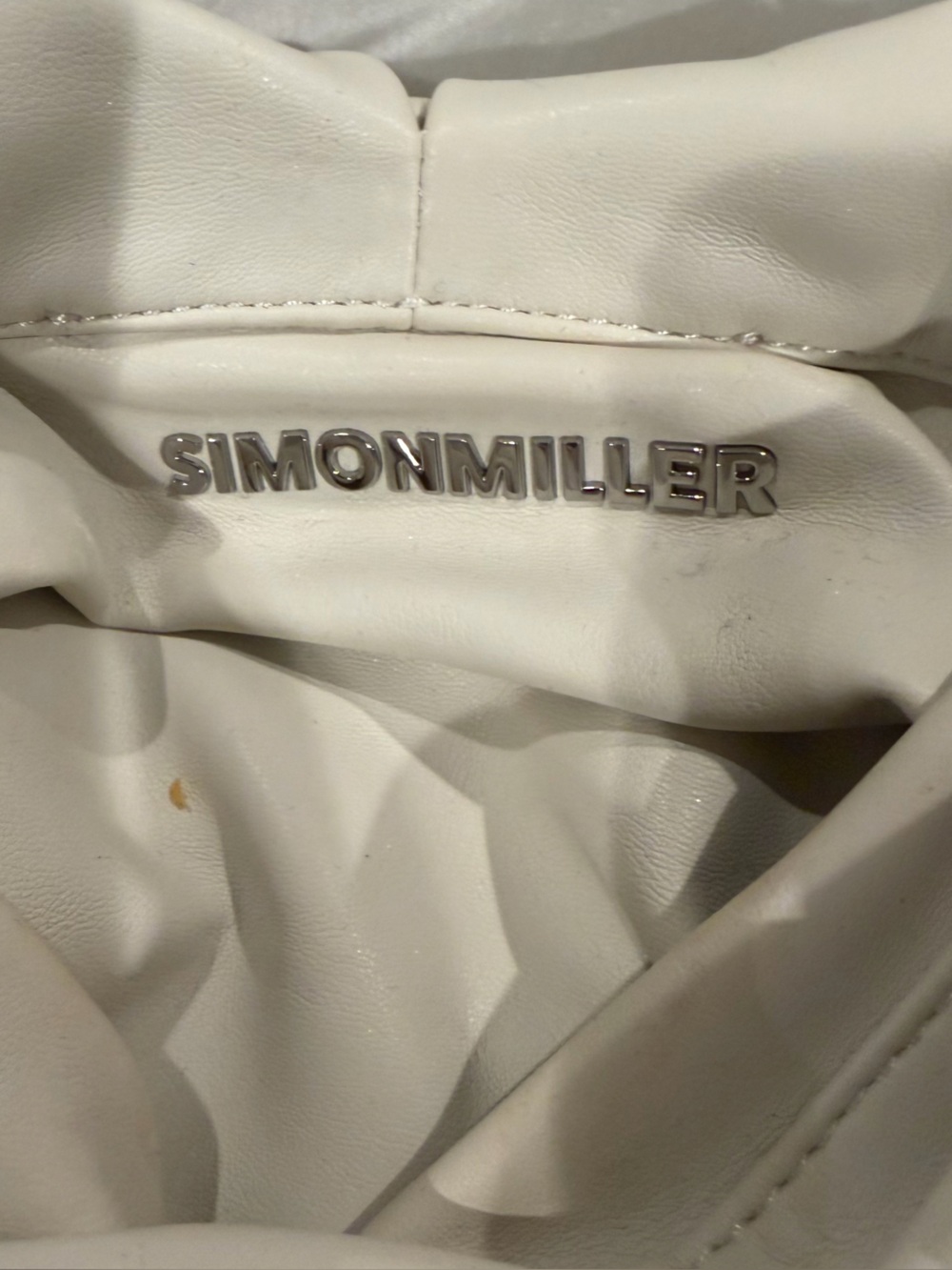 Simon Miller Cream Lopsy Cream Knotted Handle Hobo Bag - Picture 5 of 8